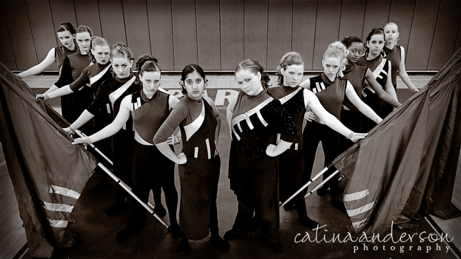 2010 Winter Guard Team Portrait Serious